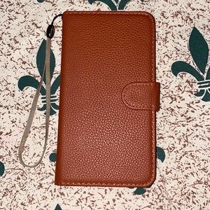 iPhone 7/8 Plus wallet brown leather case